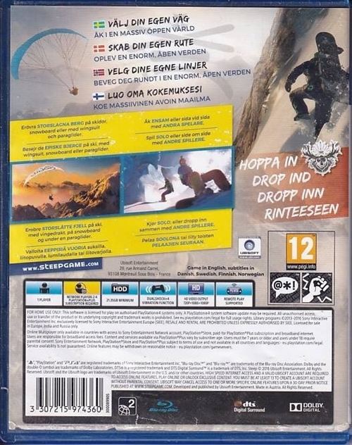 Steep - PS4 (B Grade) (Genbrug)